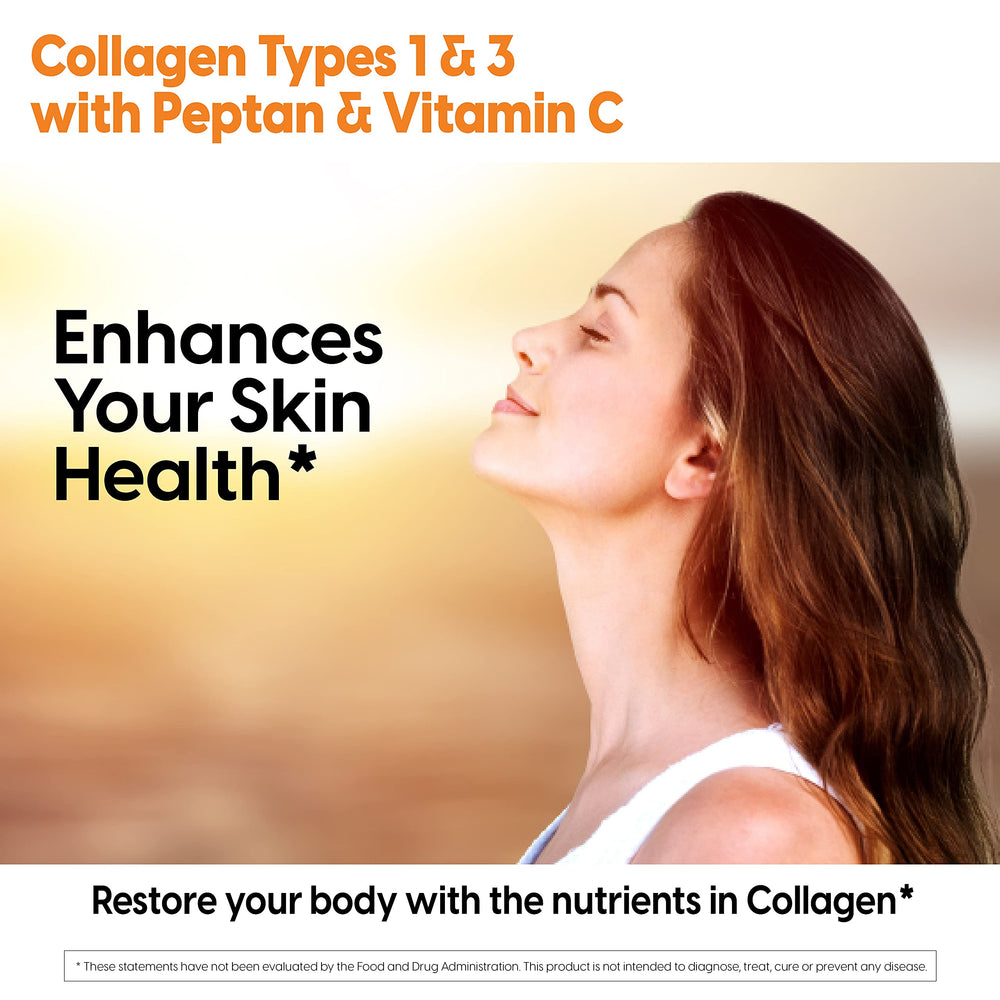 Bottle and tablets of Doctor's Best collagen laid out for daily use.