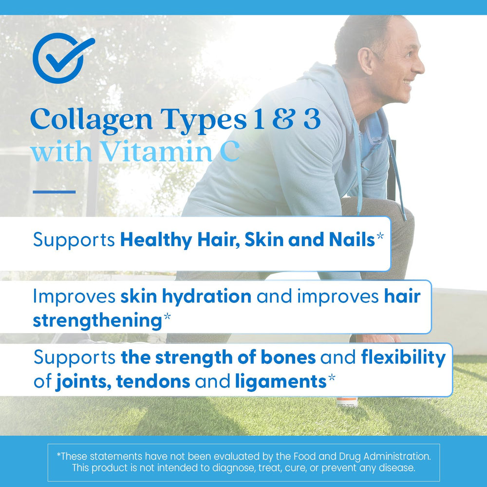 Two hands hold Doctor's Best collagen capsules for convenient daily use