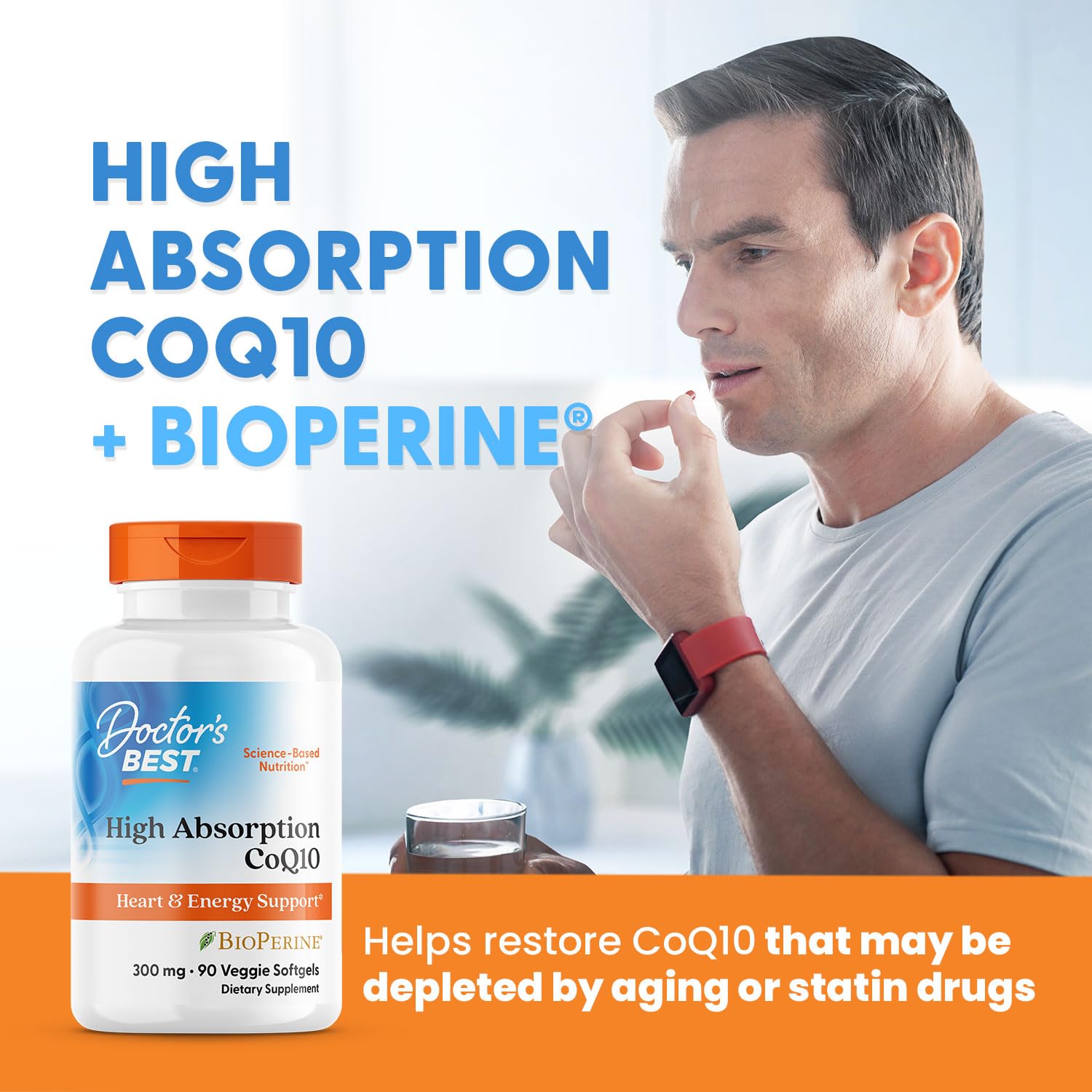 Bioperine ingredient detail on Doctor's Best CoQ10 label