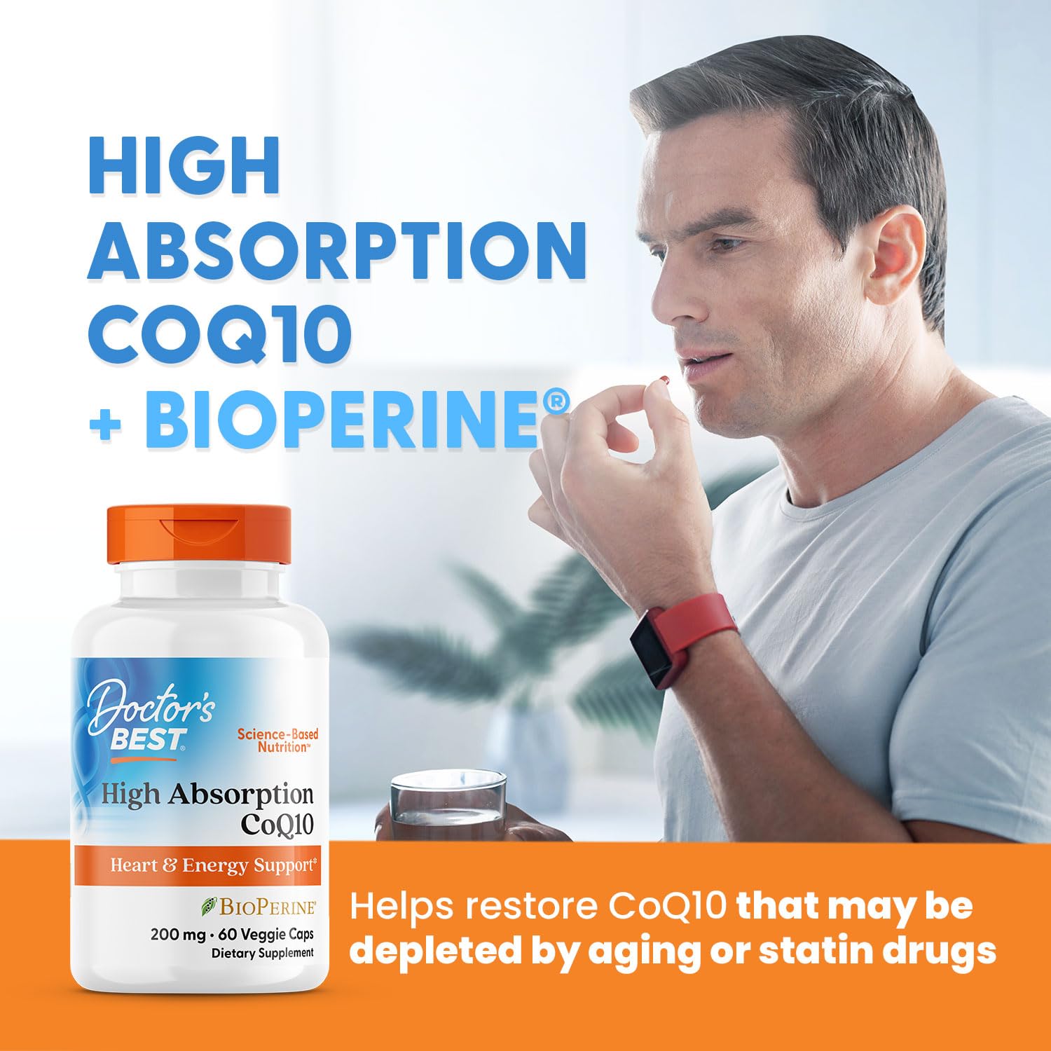 Doctor's Best CoQ10 fermented formula bottle demonstrates natural fermentation.