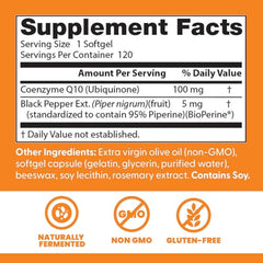 Doctor's Best CoQ10 gluten-free capsules emphasize clean, dietary-friendly support.