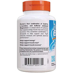 CoQ10/L-Carnitine/Magnesium blend bottle by Doctor's Best for athletic energy.