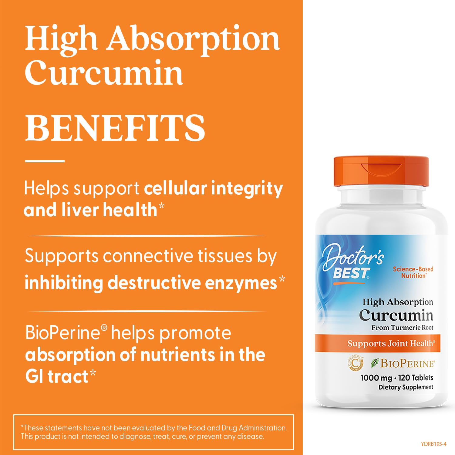 Doctor's Best Curcumin capsules show 1000 mg per serving.