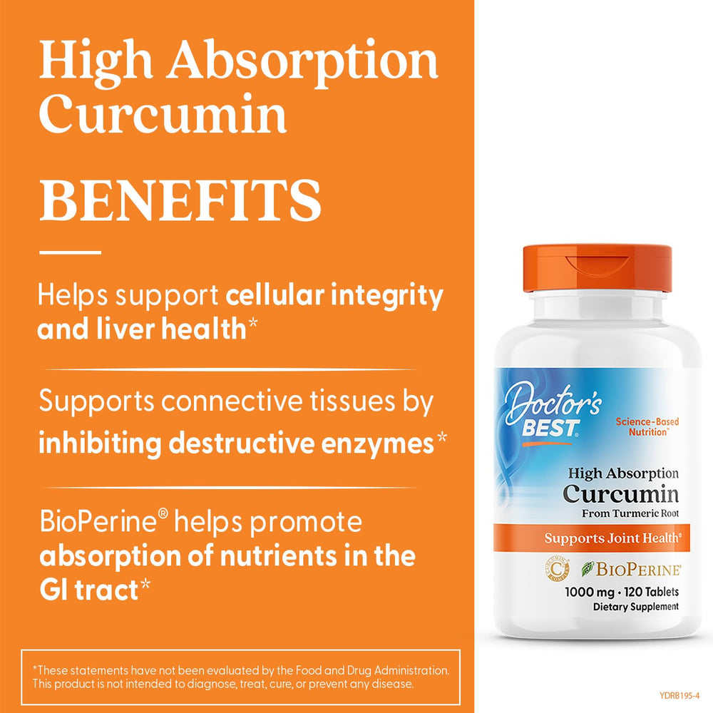 Doctor's Best Curcumin capsules show 1000 mg per serving.
