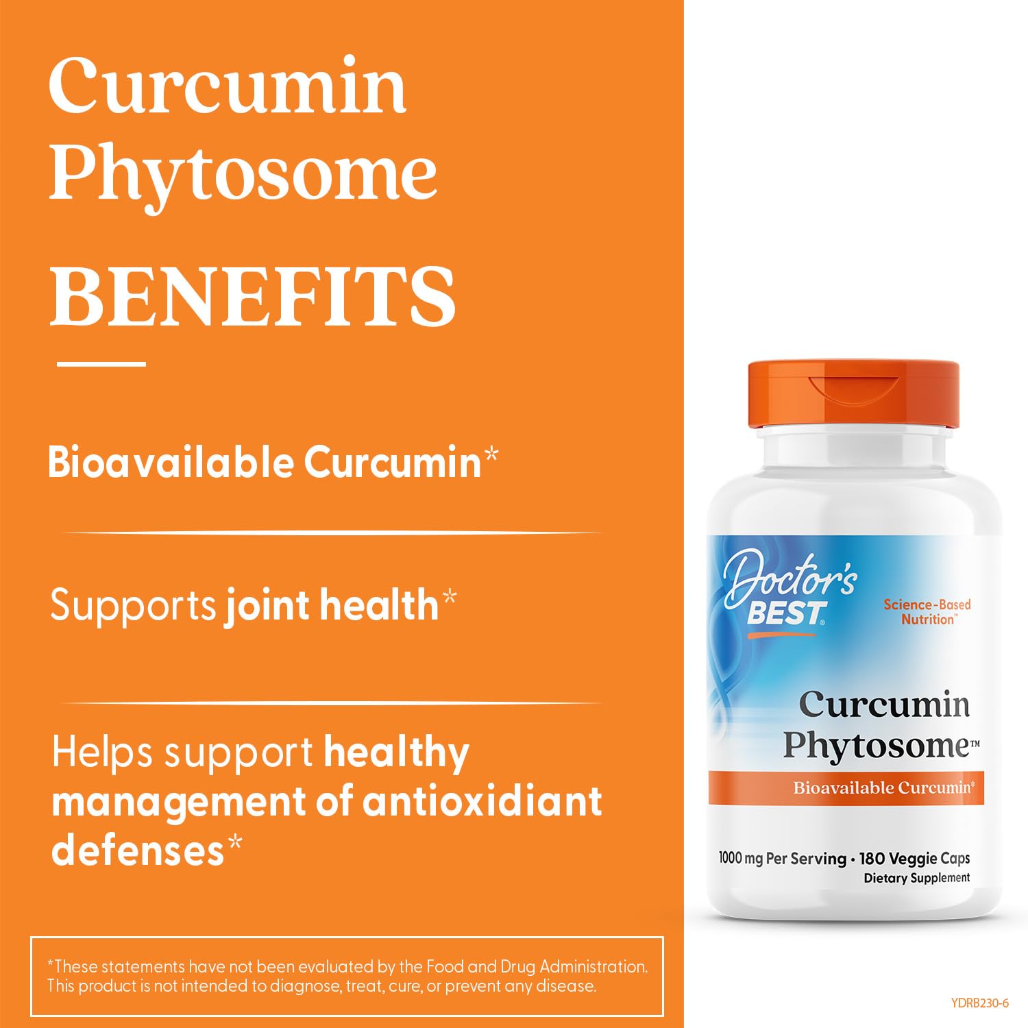 Doctors Best Curcumin Phytosome capsules tray ready for daily use