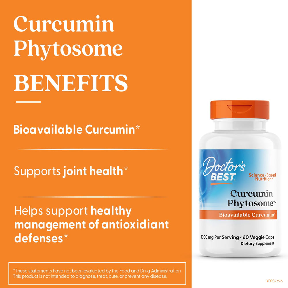 Capsules and label communicate joint-support and antioxidant benefits from curcumin.