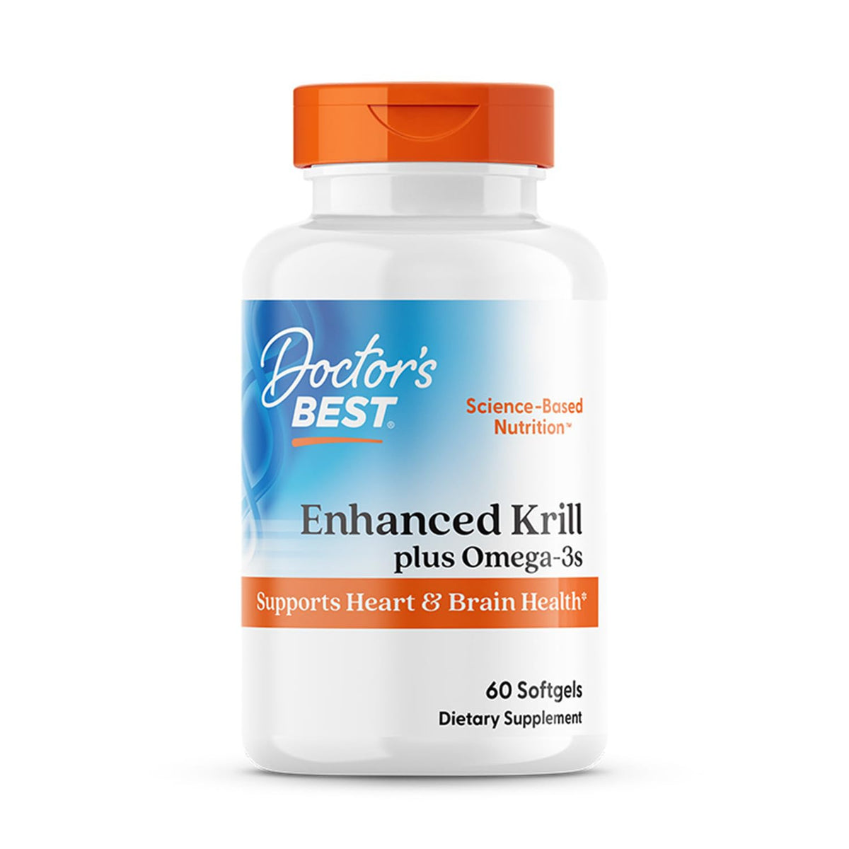 Doctors BEST Enhanced Krill Superba2 bottle highlighting omega-3 formula
