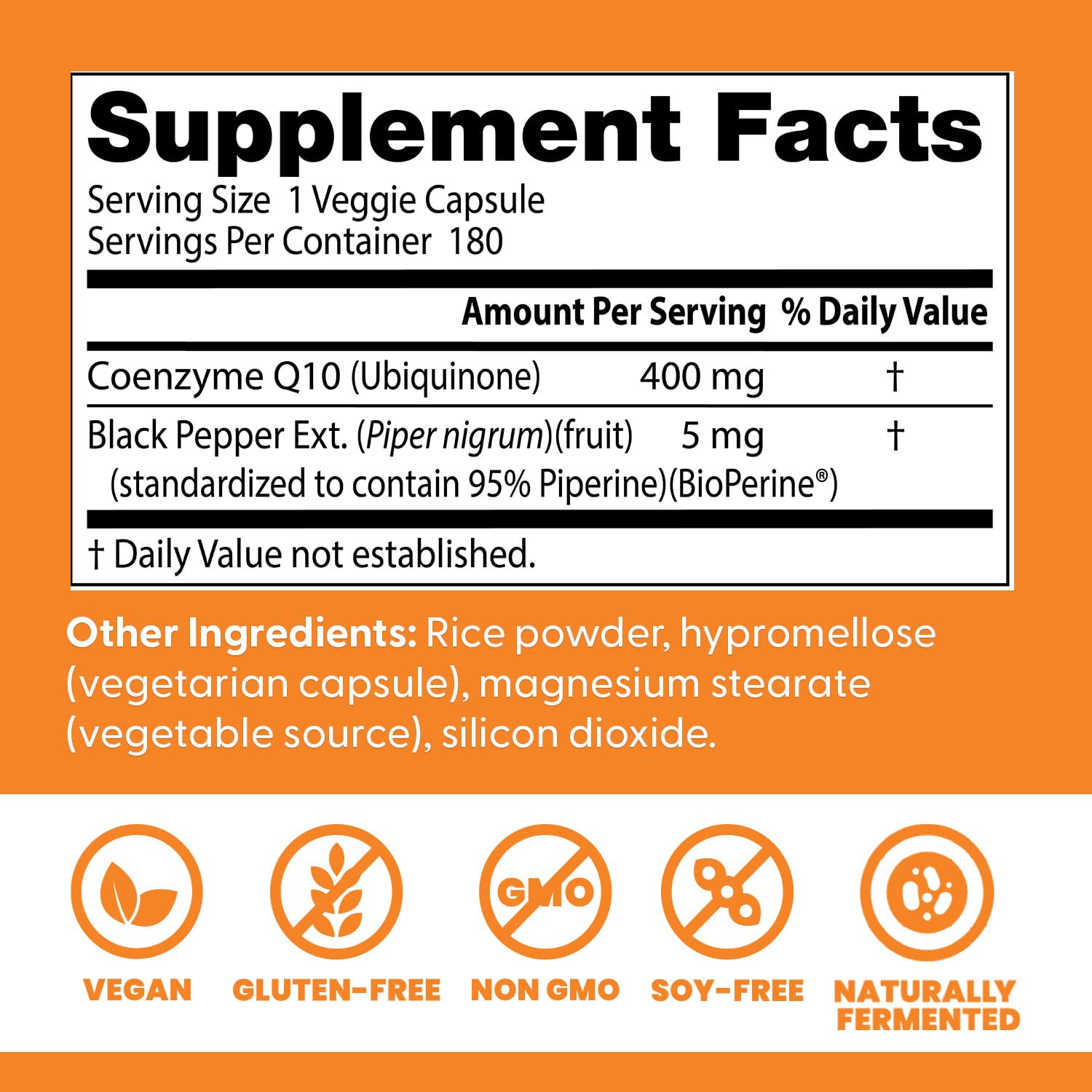 Visual of Doctor's Best fermented CoQ10 process signaling natural quality.