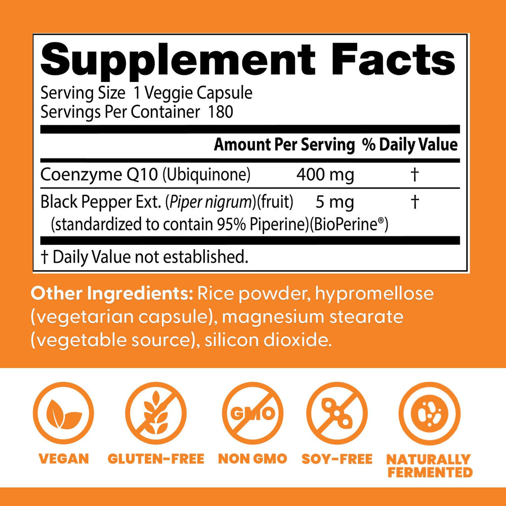 Visual of Doctor's Best fermented CoQ10 process signaling natural quality.
