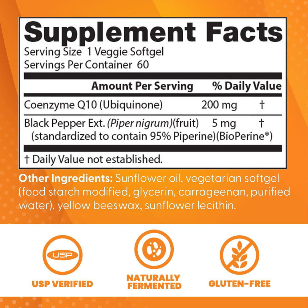 Fermented CoQ10 process illustration indicates natural fermentation quality from Doctor's Best.