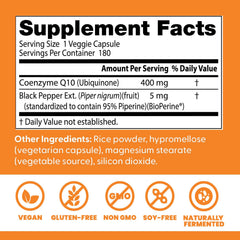 Visual of Doctor's Best fermented CoQ10 process signaling natural quality.