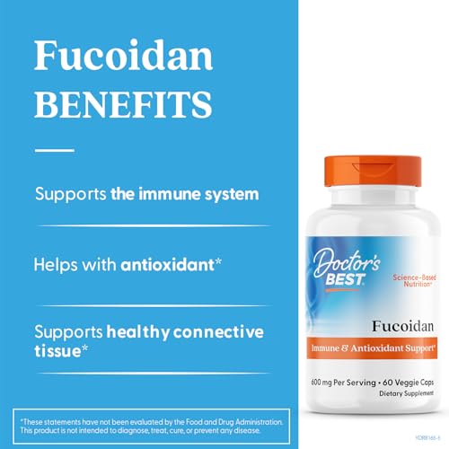 Doctor's Best Fucoidan capsules ready for daily wellness routine