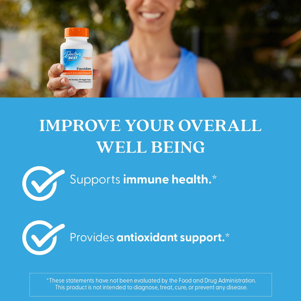 Gluten-free supplement bottle from Doctor's Best fucoidan line