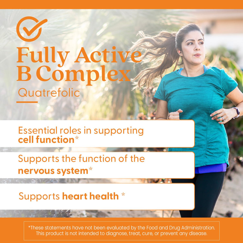 Doctor's BEST Fully Active B Complex ingredients panel with methylated B12