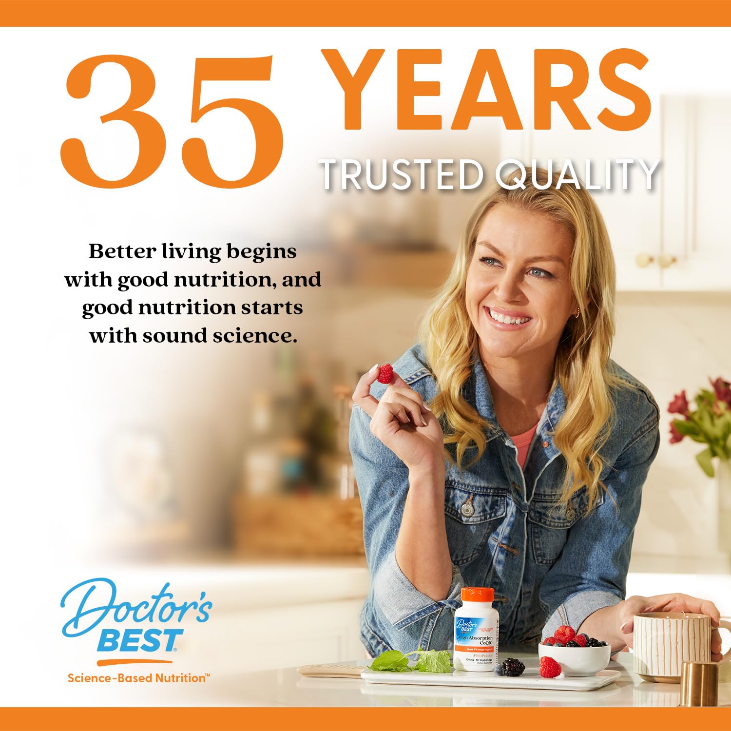 Doctor's Best Fully Active B Complex table of vitamins display.