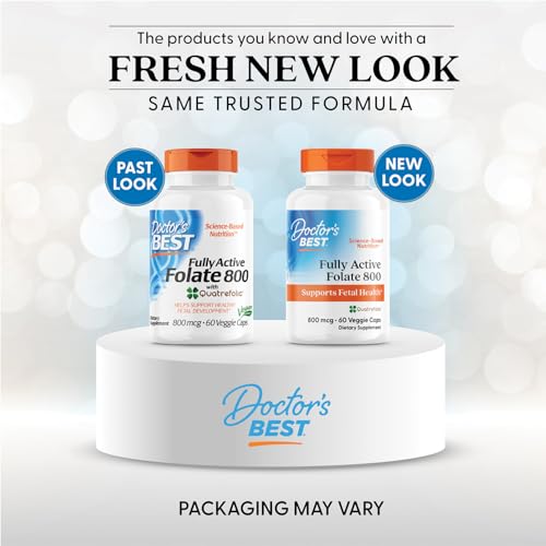 Pouring Doctors Best Folate capsules from the bottle for easy daily intake