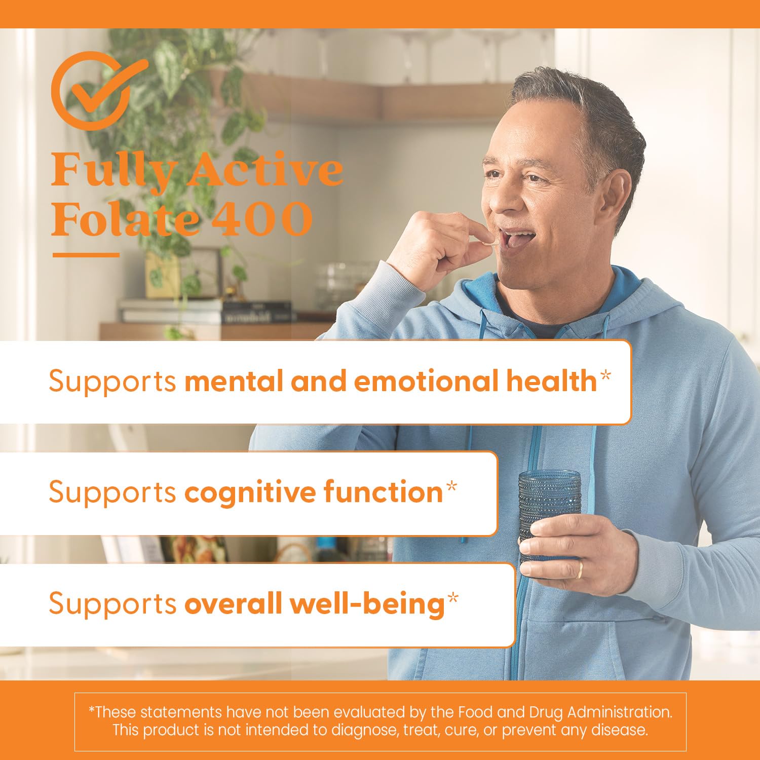 Daily-use scene featuring Doctor's Best Fully Active Folate in routine