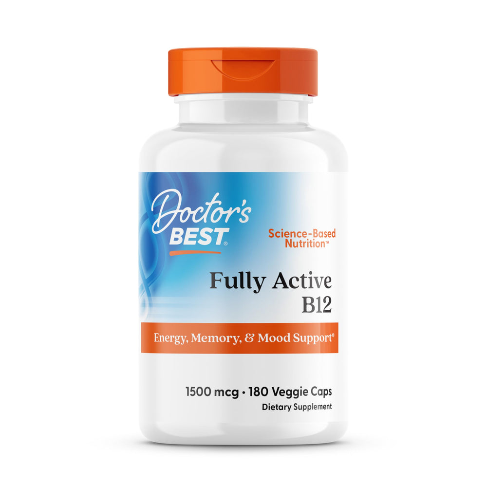 Doctor's Best Fully Active Methyl B12 bottle suggesting energy support potential