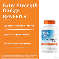 Doctor's Best Ginkgo capsules being poured for daily use.