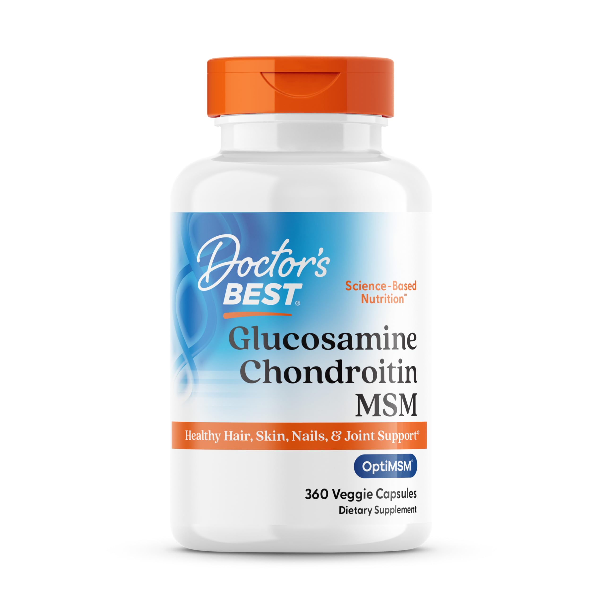 Doctor's Best bottle with capsules supporting joint mobility and comfort
