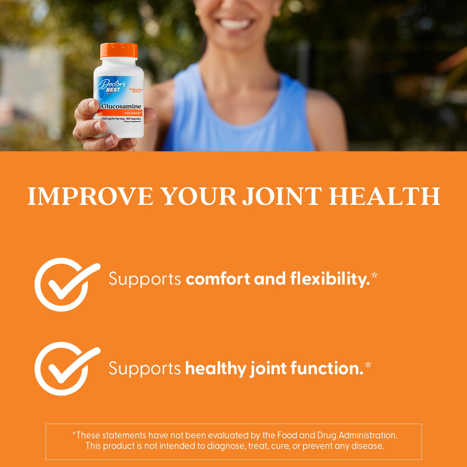 Ingredients panel highlights potassium sulfate in Doctor's Best glucosamine