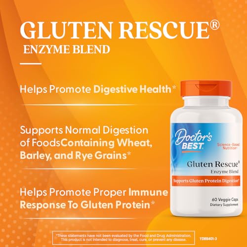 Gluten Rescue capsules ready to support gluten digestion
