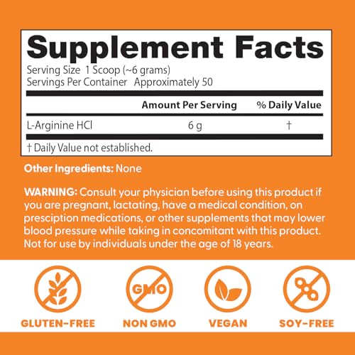 Doctor's Best L-Arginine powder shake mix ready for athletic endurance routines.