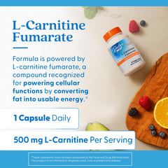 Doctor's Best L-Carnitine Fumarate ingredients panel highlighting purity.
