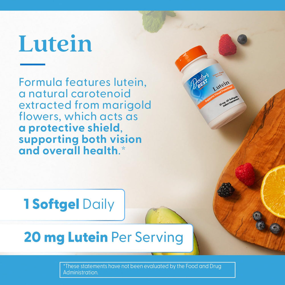 Blue light absorption icon suggesting potential eye protection benefits.
