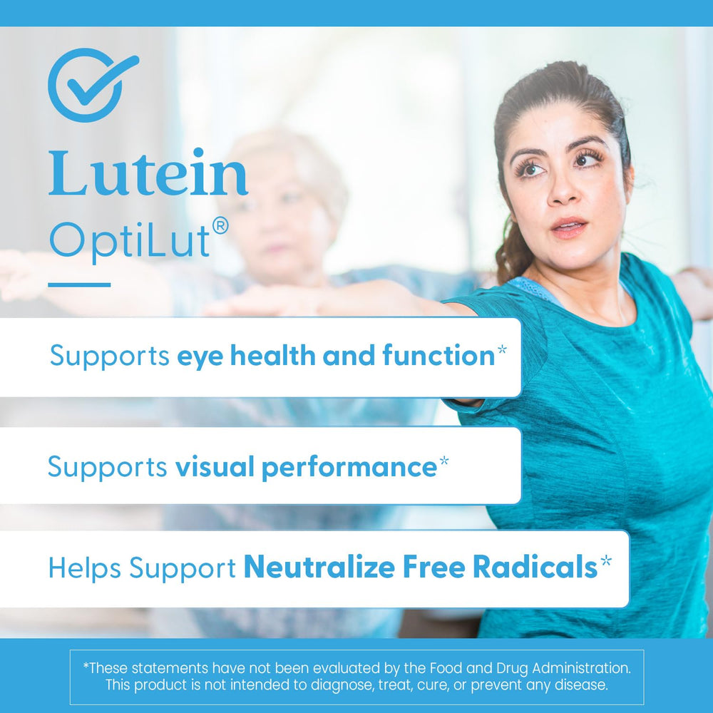 Doctor's Best Lutein OptiLut in-store display promoting wellness