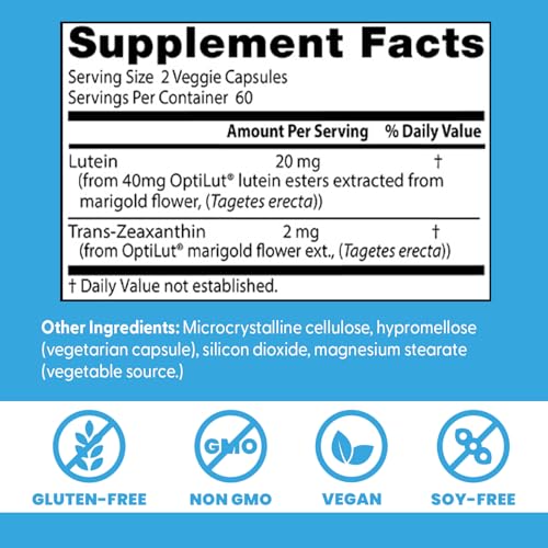 Doctor's Best Lutein OptiLut marigold-label packaging