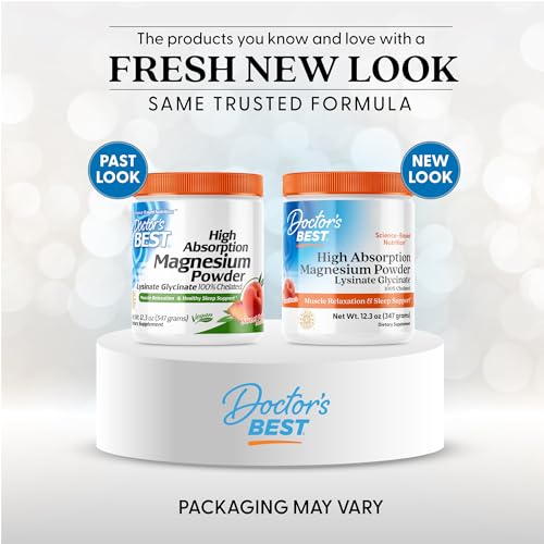 Close-up of peach powder with a scoop for daily magnesium.