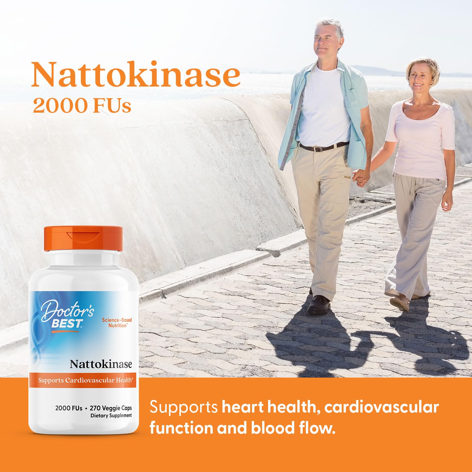 Doctor's Best Nattokinase packaging box showcases quality standards.
