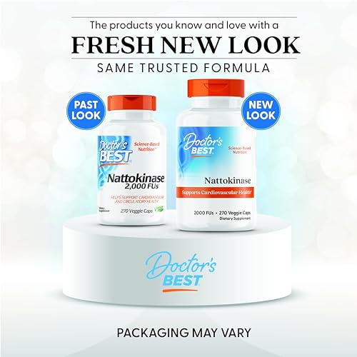 Doctor's Best Nattokinase veggie capsules demonstrate vegan, gluten-free delivery.