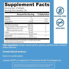 Pouring softgels from Doctor's Best Vision Enhancers for easy daily use
