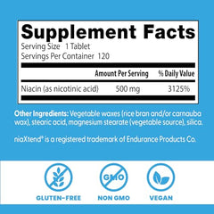 Doctors Best niaXtend extended-release technology highlights controlled release.