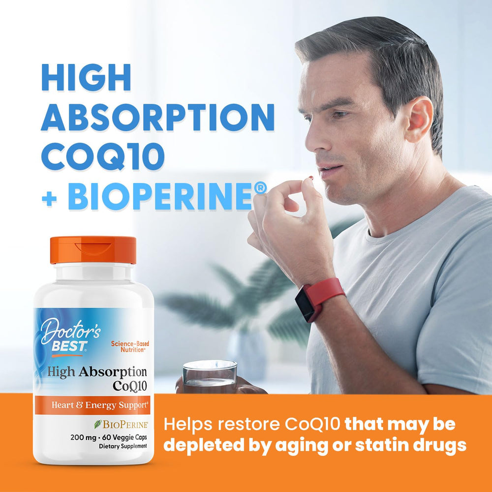 Doctor's Best gluten-free soy-free CoQ10 capsules in vegan form