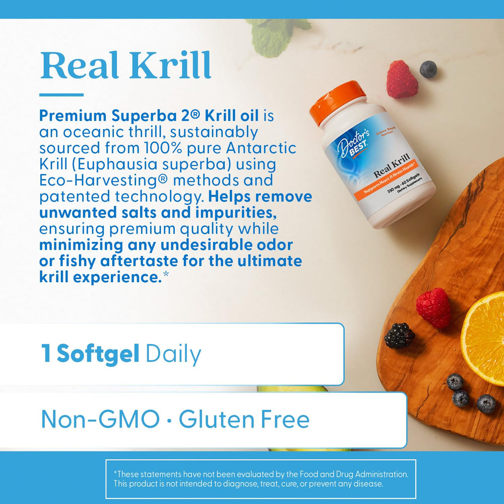 Krill oil label and purity details help informed supplement choices.
