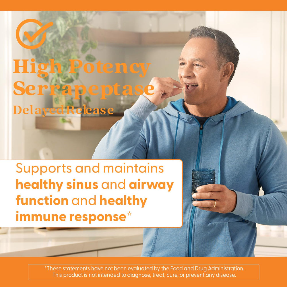 Doctors Best Serrapeptase non-GMO label signaling product safety