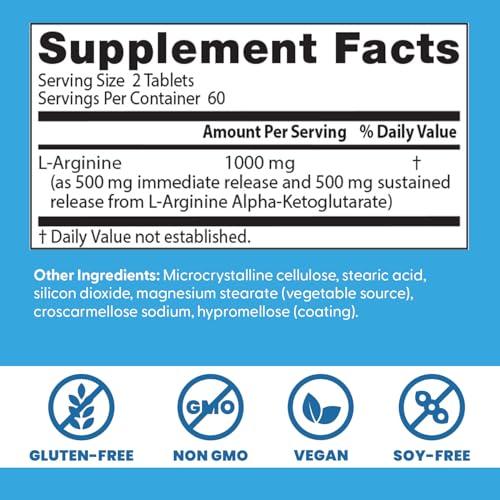 Doctor's Best Sustained Plus L-Arginine tablets in package