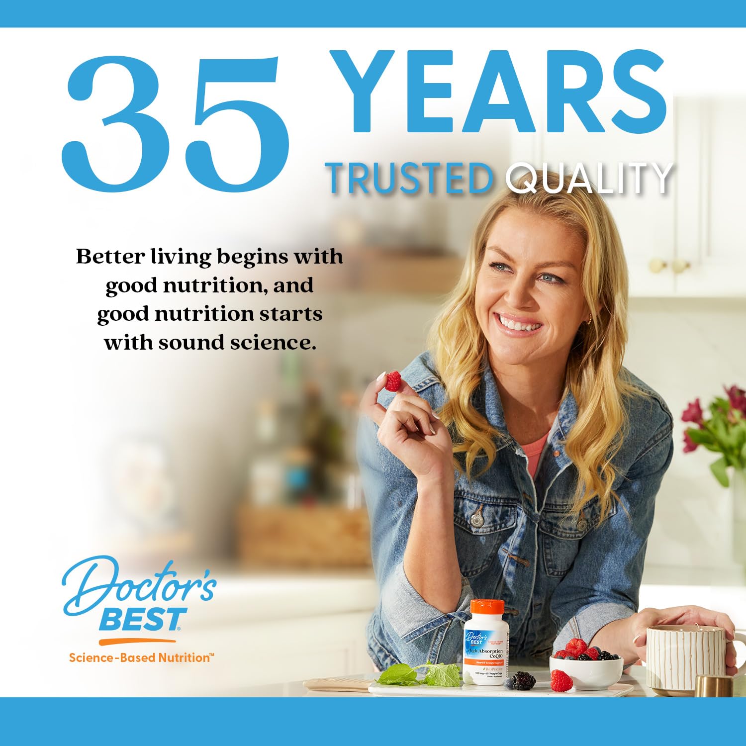 Doctor's Best 180 capsules count suggests convenient daily usage.