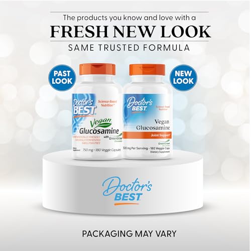 Capsules of Doctor's Best vegan glucosamine sulfate provide a convenient, plant-based option.