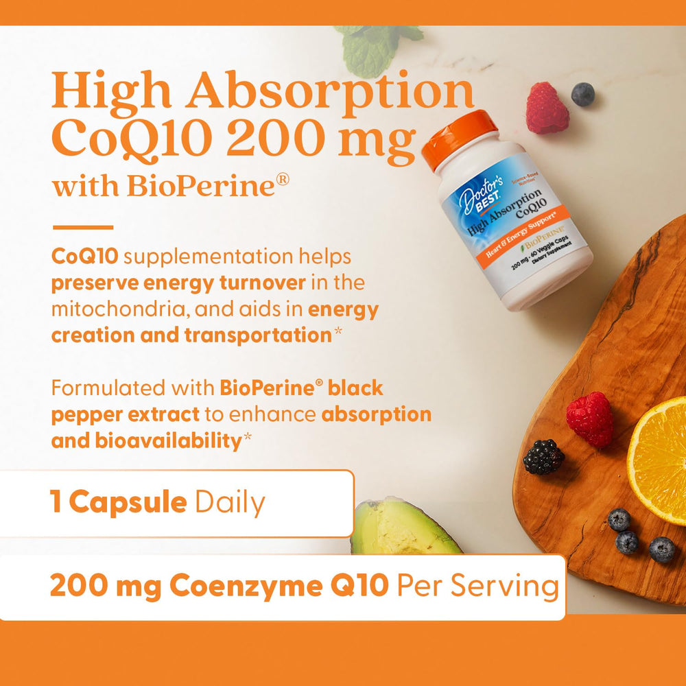 Doctor's Best veggie caps CoQ10 with non-GMO formula
