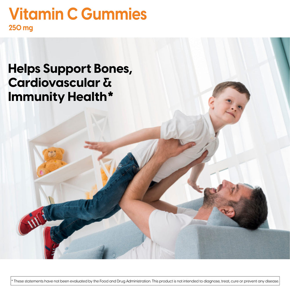 Doctor's Best Vitamin C Gummies vegan and gluten-free icons indicate compatibility.