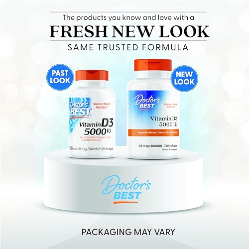 Doctor's Best Vitamin D3 capsules close-up highlighting daily use