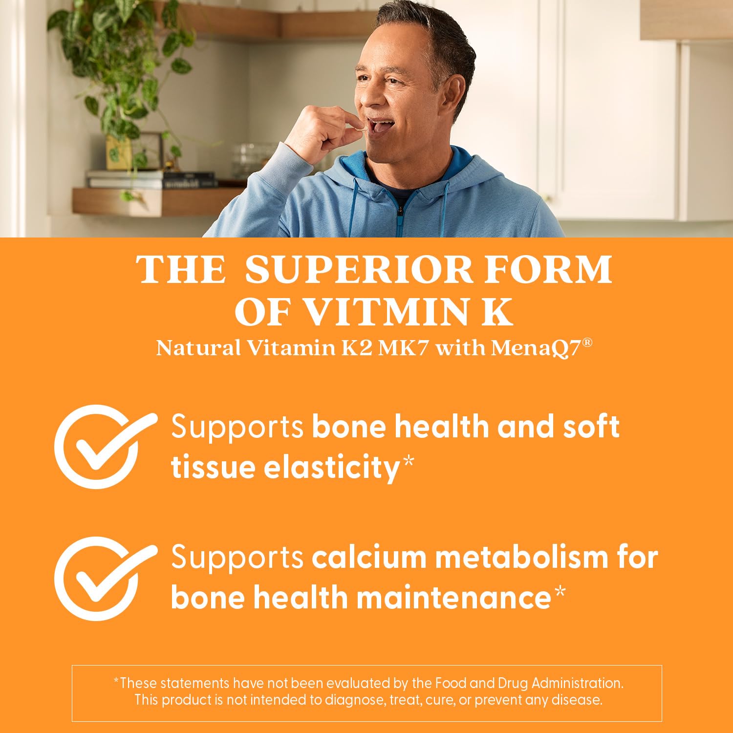 Doctor's Best Vitamin K2 MK-7 back label detail highlighting vegan and gluten-free features.