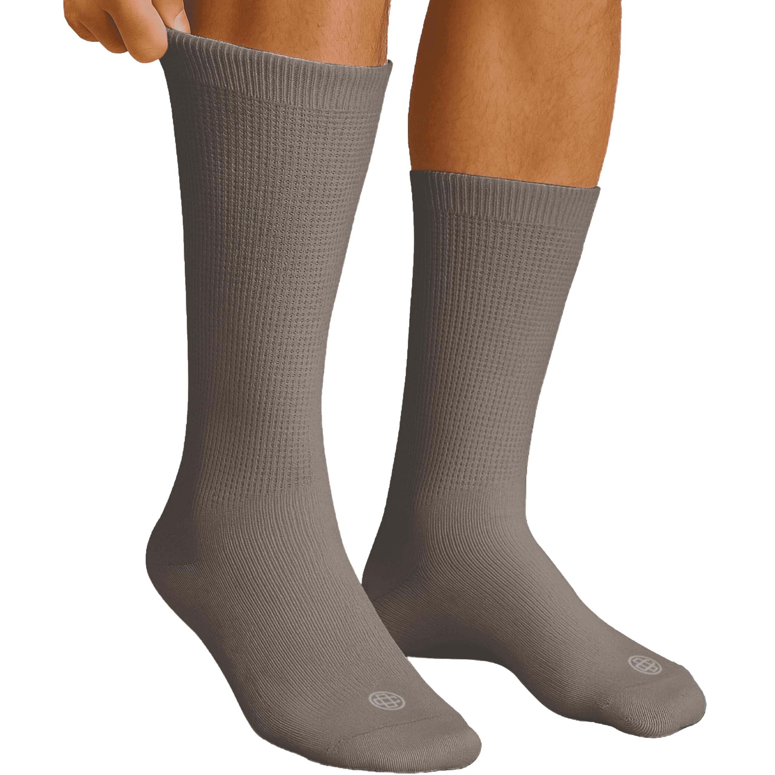 Doctor's Choice men's diabetic socks with seamless top provide comfortable non-binding wear.