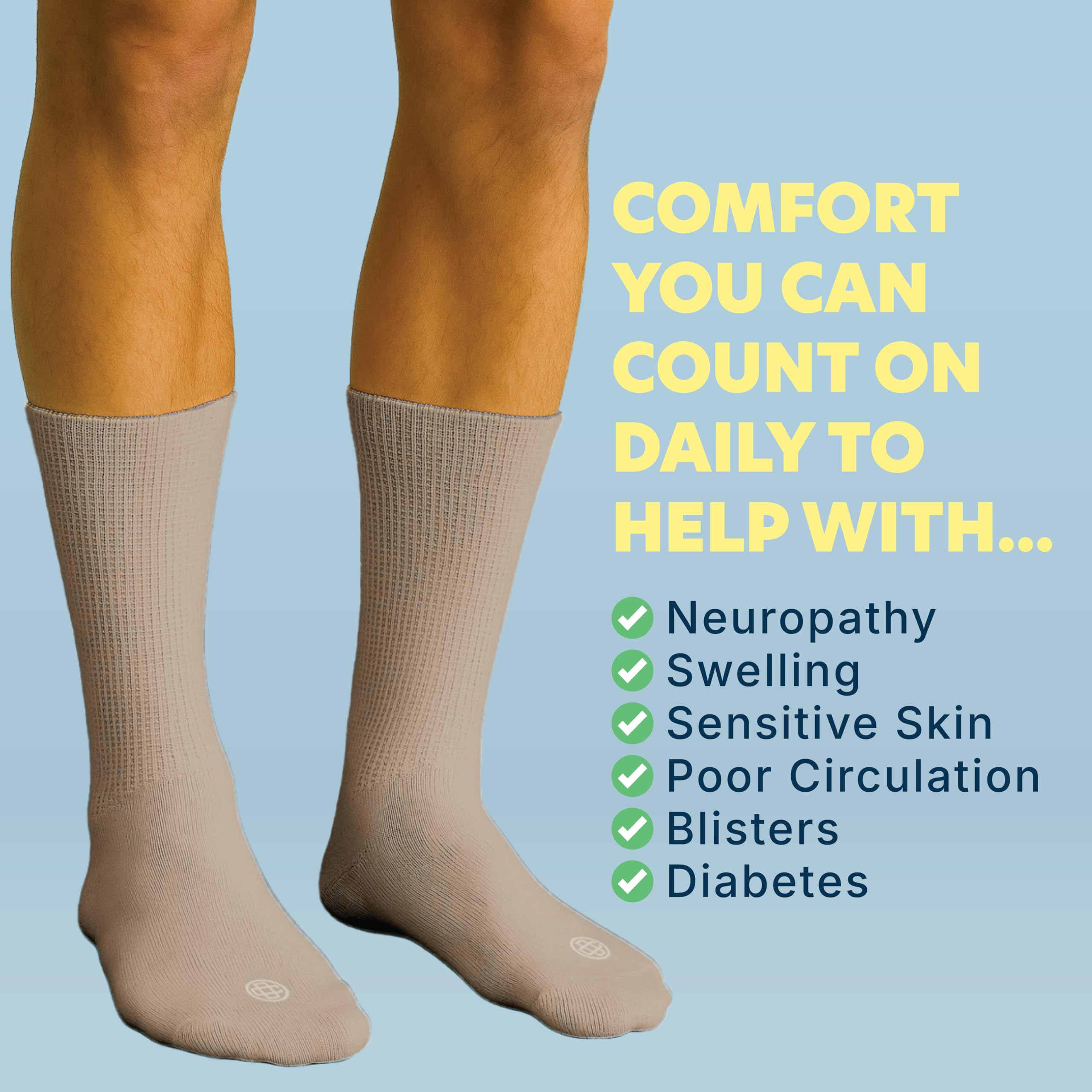 Doctor's Choice extra wide fit relieves pressure for swollen feet.