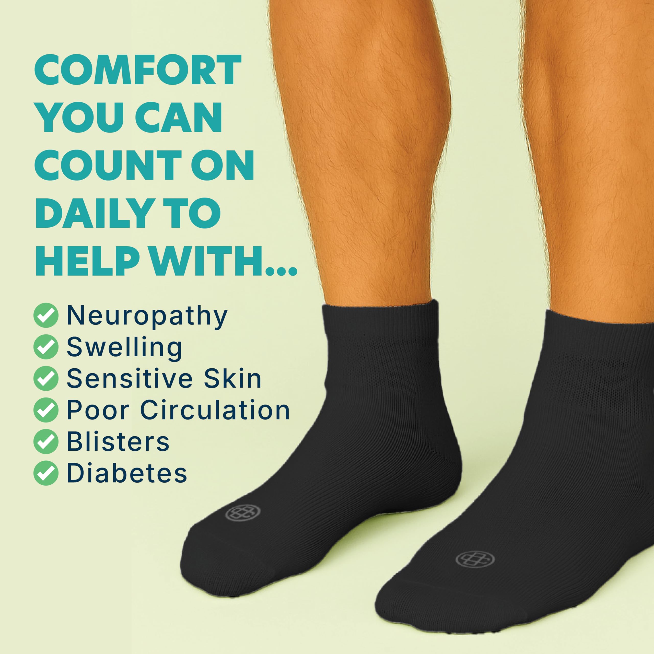 Doctor's Choice diabetic socks non-binding top improves circulation-friendly comfort