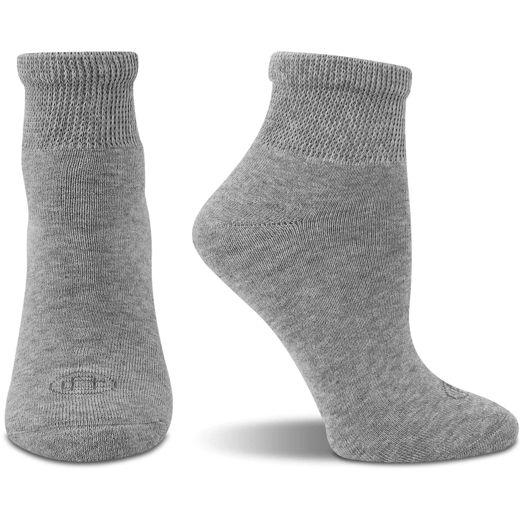 Doctor's Choice diabetic socks for women feature moisture-wicking fabric to keep feet dry.